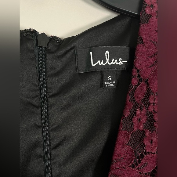 Lulus Molinetto Burgundy Lace Ruffled Tiered Sleeveless Maxi Dress - Picture 6 of 8